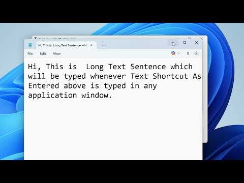 Type Short Word and Let Auto Typer Type Long Text Sentence on Windows