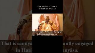 Sannyasa: One Who Is Always Engaged In Bhajan #sadhu #dedication #disciple #iskcon #bhakti #preacher