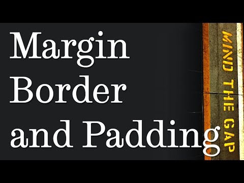 Margin, border and padding in CSS