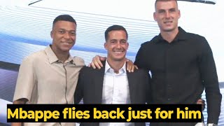 Mbappe flew back to Madrid from vacation to attend Lucas Vazquez farewell ceremony
