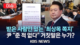 [이슈] 국조특위서도 '최상목 쪽지' 논란…"내란 공범 증거"/공수처 결국 조사 실패? 검찰서는 수사 받을까?/2025년 1월 22일(수)/KBS