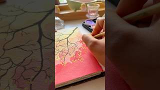 Easy watercolor art #coolart #artist #artshorts #artviral #artshorts #shortsviral #shorts #fyp #art