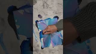 Fluffy flower center #shorts #shortvideo #youtubeshorts #alcoholink #youtubetutorial