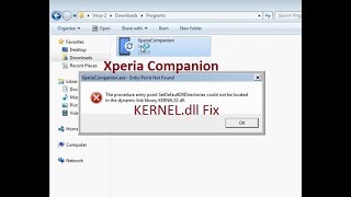 Xperia Companion KERNEL.dll Fix
