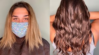 Unboxing my 22inch amazon tape in hair extensions! |before and after pics|