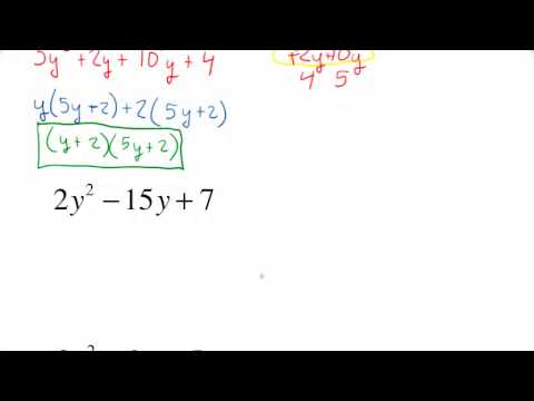 AC Method for factoring trinomials