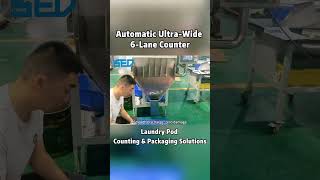 #shorts Fully Automatic 6-Lane Laundry Pod Counting Machine | Boost Your Production! (SED PHARMA)