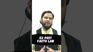 Ex post facto law || Article 20(1) Indian Constitution ||