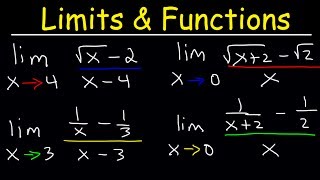 Limits of Rational Functions - Fractions and Square Roots