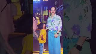 Sania Mirza & Her Son: A Sweet Moment Outside! ❤️✨ #saniamirza #izhaanmirza #shorts