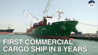 ‘All kinds of goods!’ FIRST commercial cargo ship docks at Yemen’s Hodeidah port since 2014