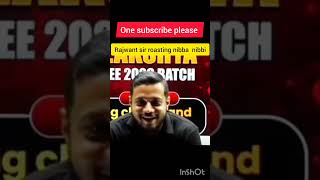 rajwant sir roasting nibba nibbi # rajwant sir # physics wallah # roasting video # yt shorts # viral