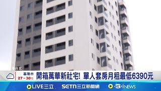 開箱萬華新社宅! 單人套房月租最低6390元 申請至7/8截止! 4棟社宅開放民眾登記申請│記者 蔡宥嫻 王承義 │新聞一把抓20250625│三立新聞台