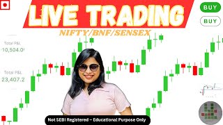 Watch Me Trade LIVE 📉📈 | Nifty | Bank Nifty | Sensex | #LIVETRADING #OPTIONBUYING
