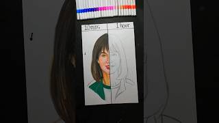 🔥Drawing Player 120 but in 10 minutes Versus 1 hour!🔫 *Tough challenge* #squidgame3 #shorts