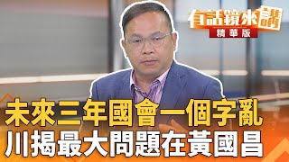 未來三年#國會一個字亂　川揭最大問題在#黃國昌｜王義川 范世平 鍾小平｜吳安琪｜【#有話鏡來講】20250727