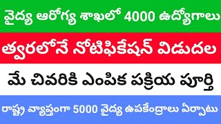 4000 Jobs Health Department|Ap Sachivalayam Sachivalayam|APPSC