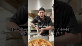 EVERYONE ORDERS LATE AT NIGHT?!?!? #pizza #youtube #shorts #viral #food #cooking #youtubeshorts #wow