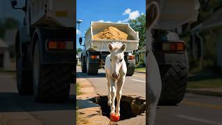 Just Before Death... the Baby Horse Was Saved by the Truck Driver’s Miracle Move!