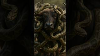"Snake Attack on Buffalo 🐍🦬 | Jungle Ka Real Drama!"#ytshorts