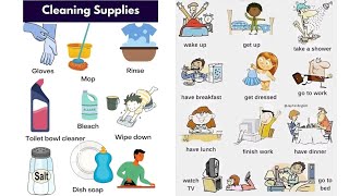 Phonics sounds for Toddlers {Cleaning Supplies} English with pictures and voice #english #abcd #2024