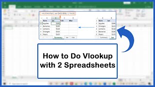 How To Do Vlookup In Excel With Two Spreadsheets (Create A VLOOKUP Between Two Sheets )
