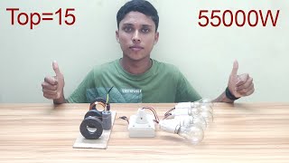 Top 15 Amazing Electric Free Energy Generator 220v Using 55000W At Home 2025