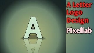A Letter Logo Design Simple Way in Pixellab 2021.