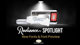 Baby Lock Radiance Spotlight: Fonts & Font Preview!