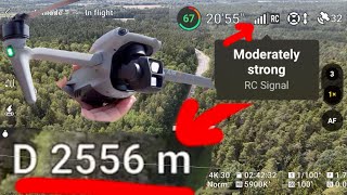 DJI Air 3 - O4 transmission Range Test in Europe + FCC Unlock
