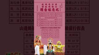 【乙巳年白沙屯媽祖＆山邊媽祖徒步往北港進香日程】【山邊媽祖與白沙屯媽祖合轎前行程】 #白沙屯媽祖 ＃山邊媽祖 #北港媽祖 #北港進香 #北港朝天宮