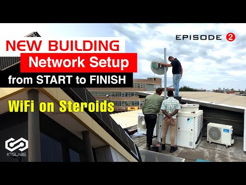 New Building Network Setup from Start to Finish | Microwave Link | EP2