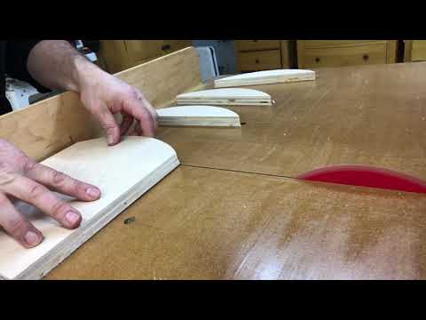Cross cut sled make square pieces from round
