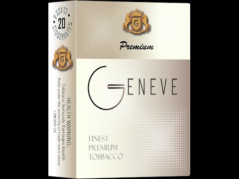 G E N E V E cigarette Brand Typography | Adobe Illustrator 2022