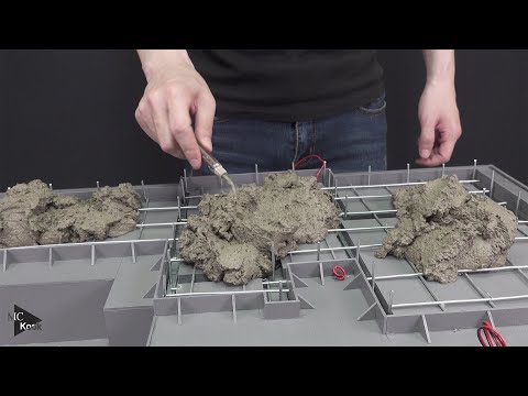 Making a Mini House from Concrete || part #1