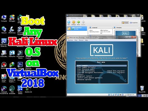 how to boot Kali Linux 2018 ISO file or any ISO O S file on VirtualBox