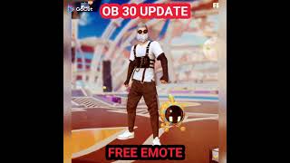 OB 30 FREE EMOTE 🤔😝😜🥀🥀💔💔🖤