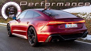 2025 RS7 Performance | Grenadine Red | 0-100 km/h & 100-200 km/h accelerations🏁| by Automann in 4K