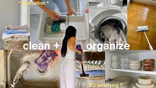 satisfying summer DEEP CLEAN + ORGANIZE with me 🧼