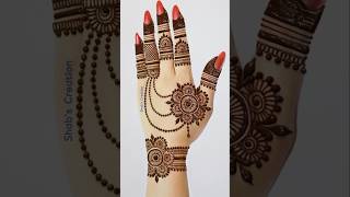 Easy back hand mehndi design |simple mehandi designs #shorts #easymehndi #youtubeshorts  #mehandi