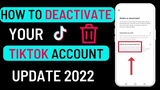 Deactivate TikTok account | How To Deactivate TikTok Account Temporarily