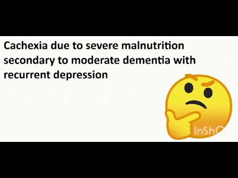 cachexia due to underlying condition