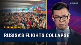 Grounded & hacked: Russia's flight industry is imploding | Break the Fake