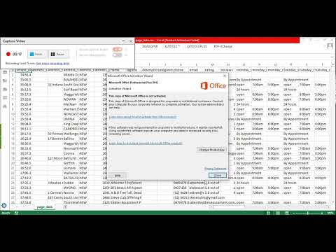 Yellow pages Scraping Final Output