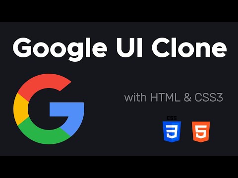 Google UI Clone Using CSS & HTML