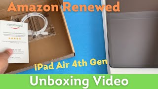 Unboxing Amazon Renewed iPad Air 4th Gen Space Gray!