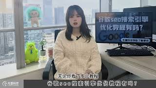 谷歌SEO优化教程：谷歌seo搜索引擎优化教程有吗？教程，教学，指南，这些东西哪里都有，尤其是关于seo相关方面的，这些可以说到处都是，能把谷歌seo这个关键词做上去的，可以说就是实力的证明了