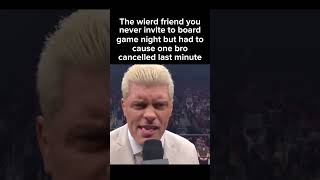 We really need that 4th player bruz #boardgames #boardgamenight #wwe #codyrhodes