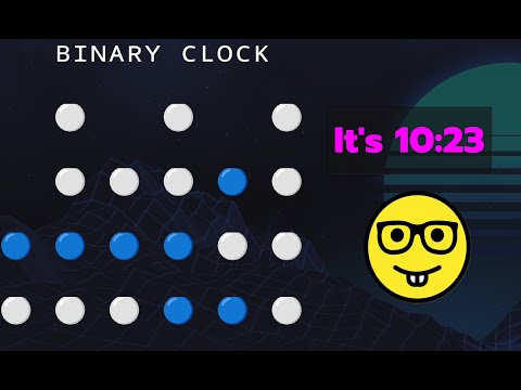 A binary clock in the terminal. So pretty. So annoying to use as a clock TBH.