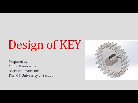 Machine design II Design of Key